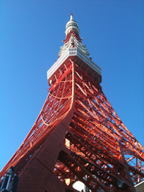 東京タワー 東京タワーのすぐ下(東側)から撮影(2)